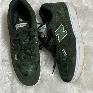New Balance Men's Dark Green 550 Sneakers 
were used only once